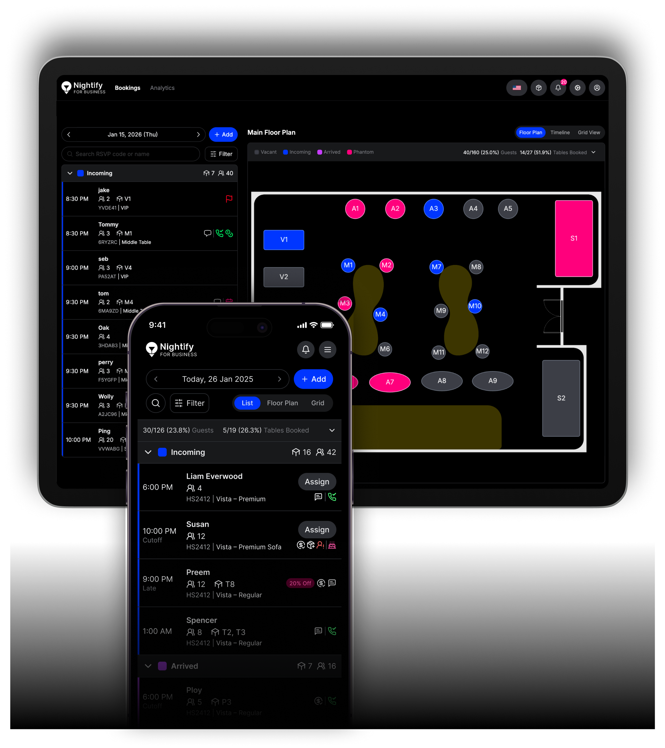 Manage Booking & Floor In Real Time